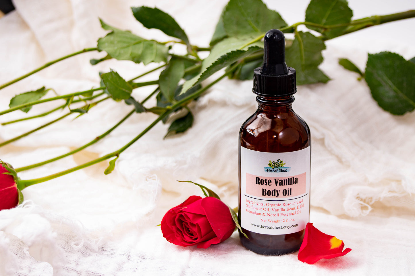 Rose Vanilla Body Oil