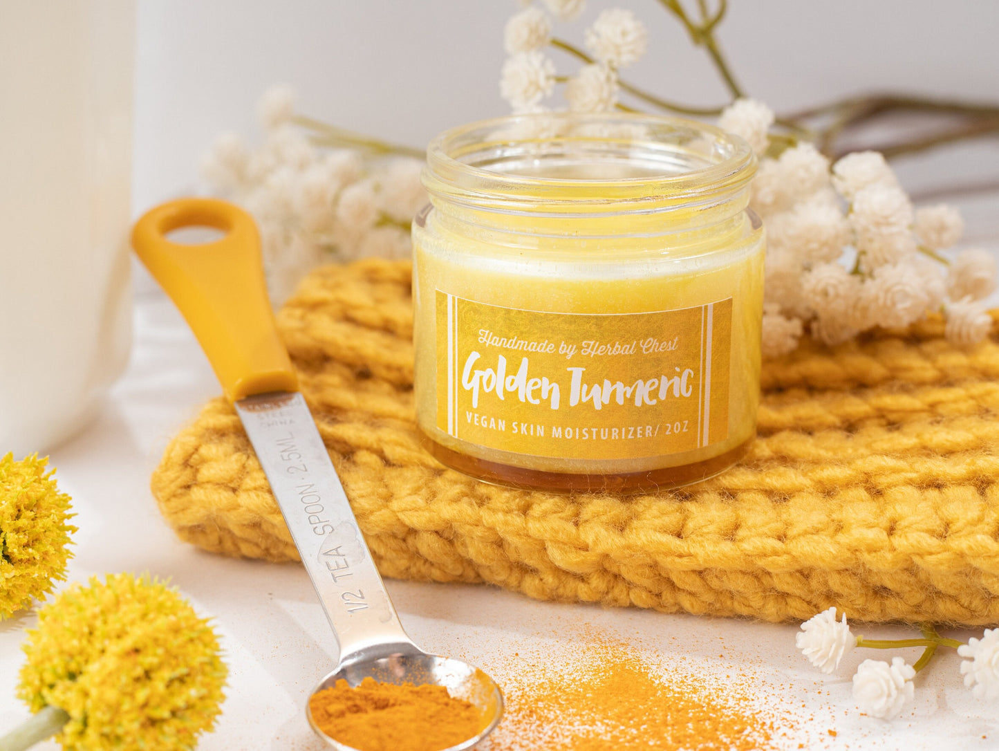 Vegan Turmeric Body Butter Moisturizer Balm