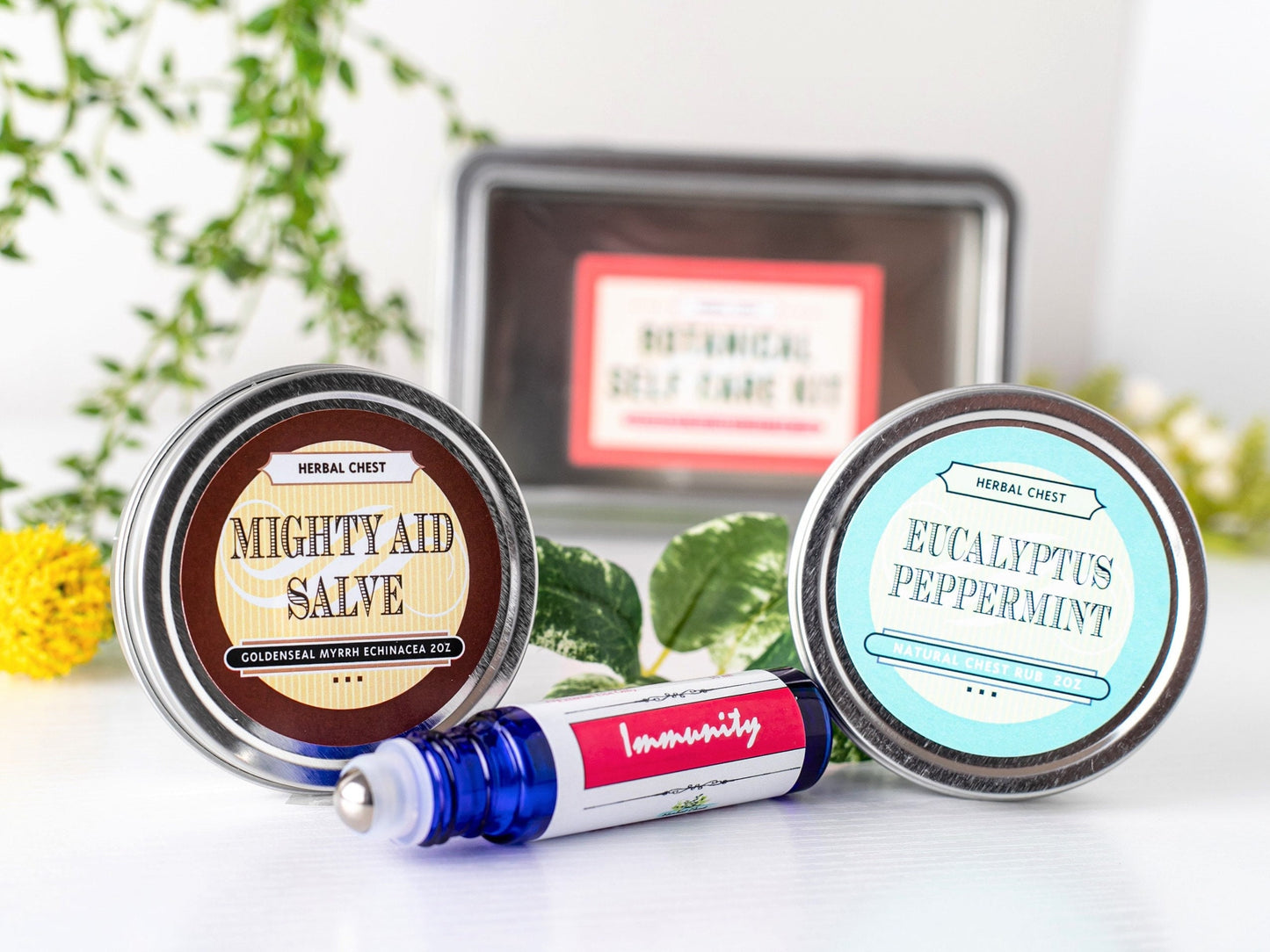 Botanical Self Care Kit, Wellness Gift Set