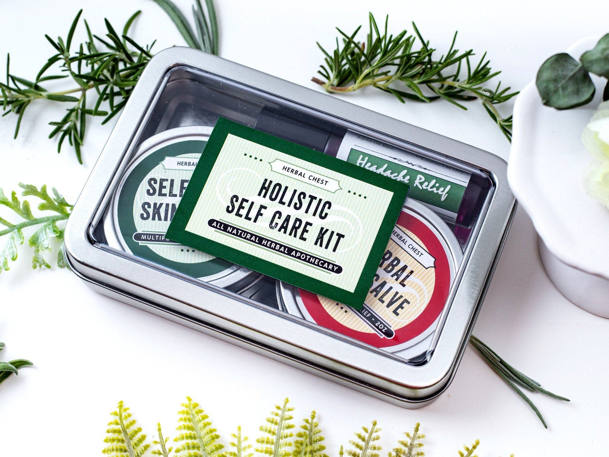 Wellbeing Kit Holistic Wellness Self Care Kit – Herbal Chest