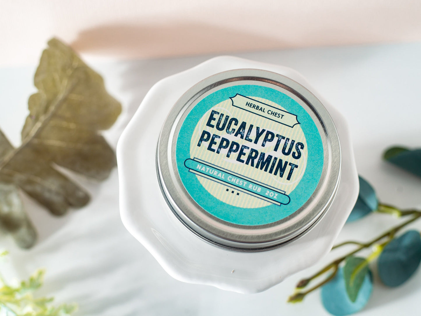 Natural Chest Rub, Eucalyptus Peppermint Salve