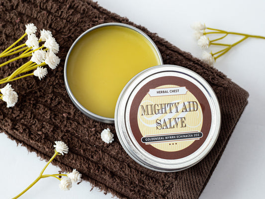 Mighty Aid Salve, Goldenseal Myrrh Ointment